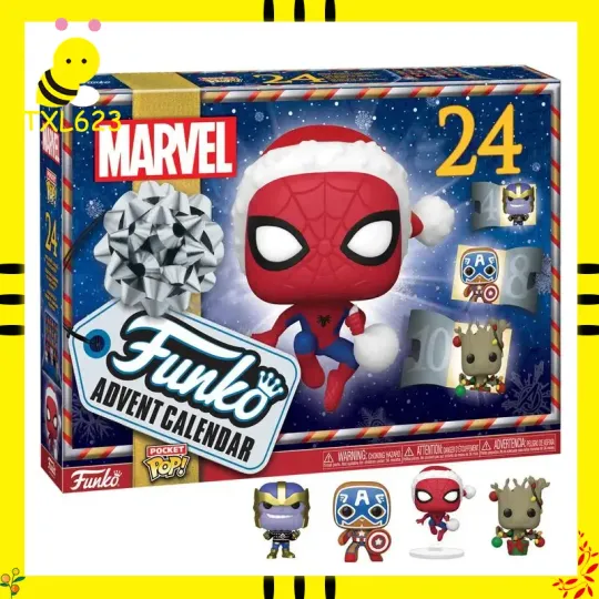 Discover 24pcs New Anime Marvel Christmas Advent Calendar 24 Day Countdown Mystery Blind Box Cute Toys Reward for Kids Xmas Gift