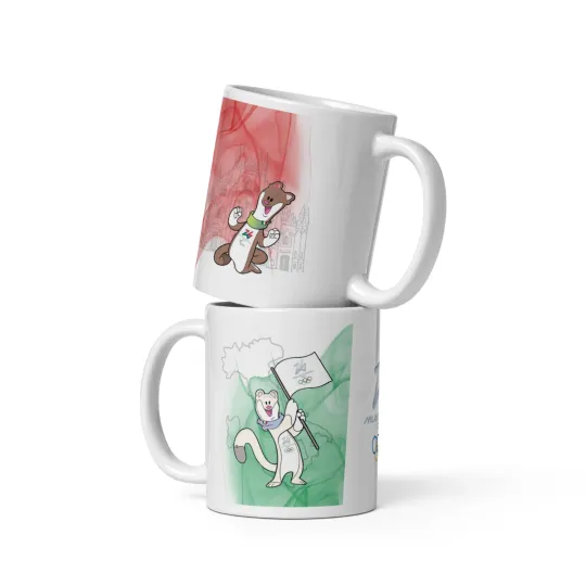 Discover Milan Cortina 2026 Winter Olympic Ceramic Mug 11 oz High Quality Milo and Tina