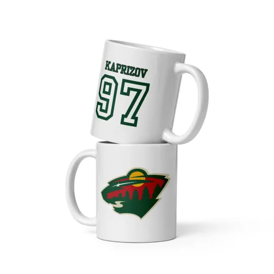 Discover Minnesota Wild Mug 11 oz With Player Name Or Yours Gift Christmas Birthday