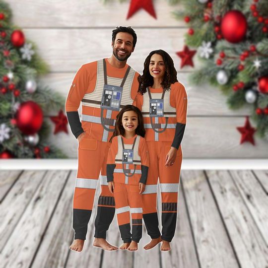 Star Wars Rebel Pilot Pajama Set for Adults, Christmas Family Matching Sleepwear