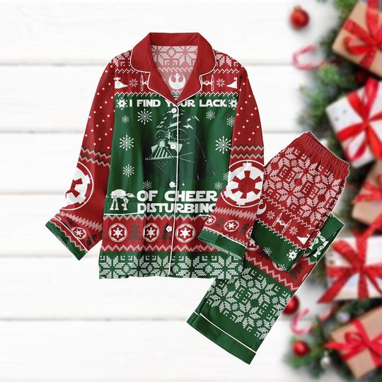 Discover Darth Vader Star Wars Pajama Set, Funny Holiday Sleepwear for Adults and Family