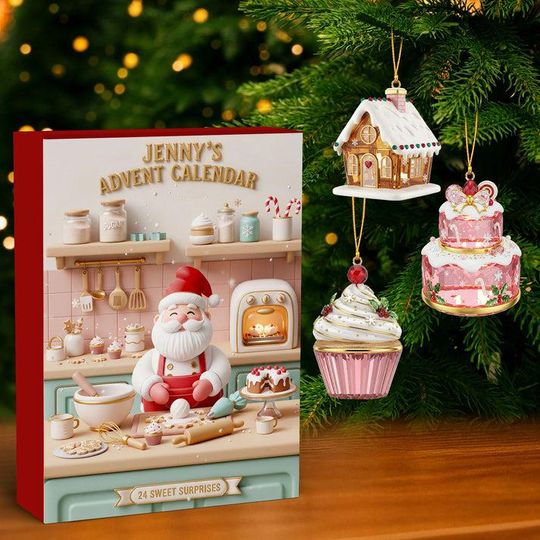 Discover Christmas Baking Advent Calendar, Gift For Baking Lovers, Acrylic Blind Box Countdown Calendar, Home Chef Gifts, Chef Gifts