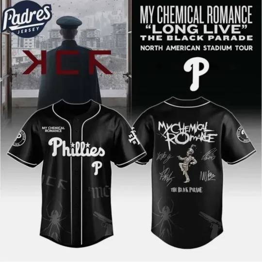 Discover Phillies x Romance Tour Custom Baseball Jersey
