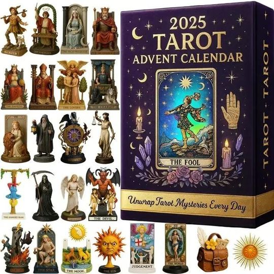 Discover Mystic Cards Fortune Telling Advent Calendar, Spiritual Statement, Zodiac Vibes, Mystical Tarot Deck Spiritual Seeker, Gift For Friends