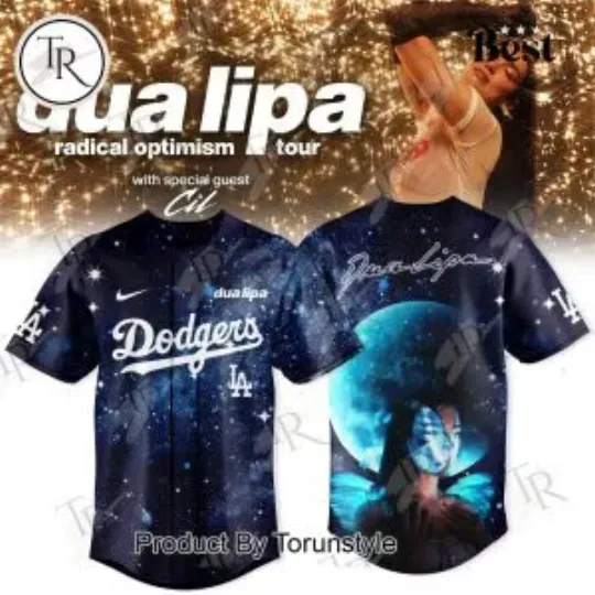 Discover L.A. D0dg*rs x Dua Lipa Tour 2025 Jersey