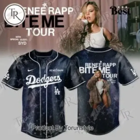 Discover LA Dodgers x Renee Rap Tour 2025 Jersey