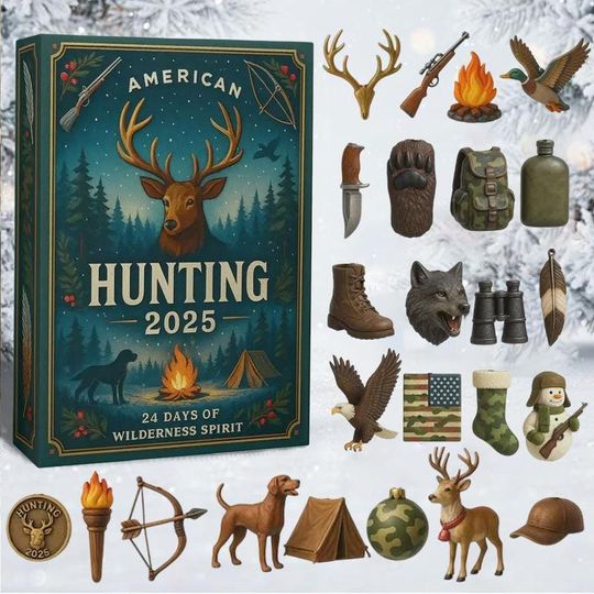 Discover Hunting Advent Calendar 2025, Gifts For Hunting Lovers, Gifts For Him, Christmas Ornaments, Hunting Gift, Christmas Countdown
