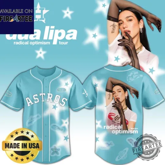 Discover Astros Dua Lipa Radical Optimism Tour Baseball Jersey