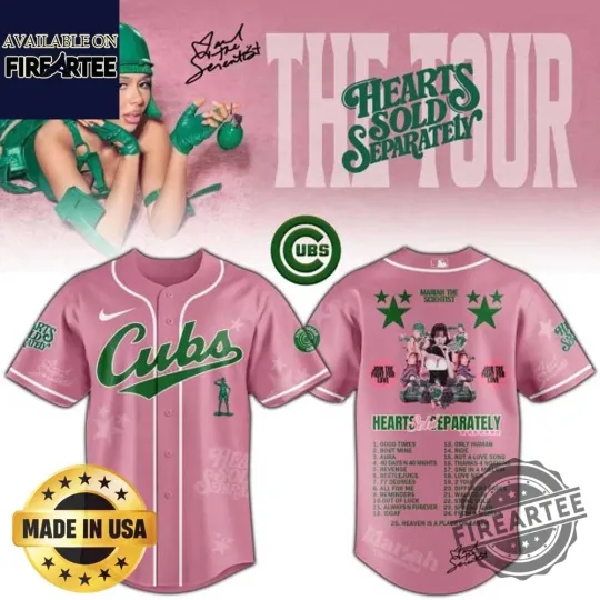 Discover Chicago Cub Mariah The Scientist Hearts Sold Separately Tour Baseball Jersey