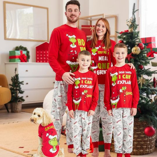 Discover funny character Family Matching Christmas Pajamas Set, funny character Merry Xmas Holiday Sleepwear for Couples, Kids & Adults, funny character Matching Holiday PJs