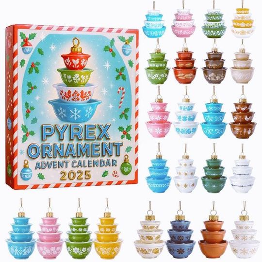 Discover Pyrex Advent Calendar, Gift For Women Men, Family Gift For Family Member, Christmas Countdown Calendar, Home Kitchen Tools