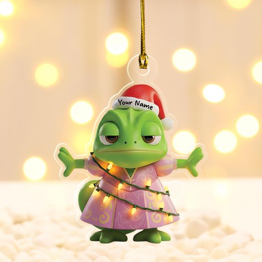 Discover Personalized Disney Pascal Rapunzel Ornament, Baymax Christmas Ornament, Customized Disney 2025 Christmas Tree Decor Gift For Kid