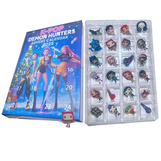 Discover Christmas K-pop Demon Hunting 24pc Advent Calendar Surprise Blind Box K pop Dolls Halloween Boxes Figure Gifts Kid Toys