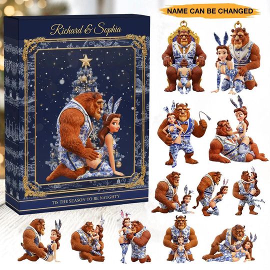 Discover Personalized Naughty Couple Christmas Advent Calendar, Gift For Couple, Gift Idea Christmas, Couples Gift Idea,Keepsake Funny Christmas
