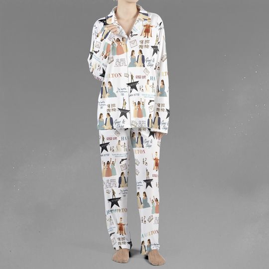 Discover Hamilton Musical Pajama Set, Disney Hamilton Movie Outfits, Cozy Music Lovers Sleepwear, Alexander Hamilton Eliza Lounge Set