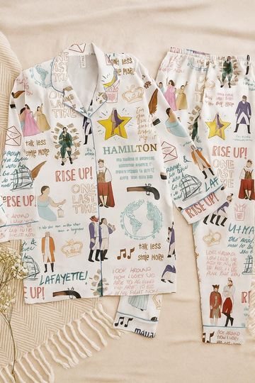 Discover Hamilton Pajama Set Broadway Musical Sleepwear PJs for Women
