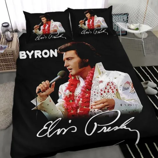 Personalized Elvis Presley Bedding Set