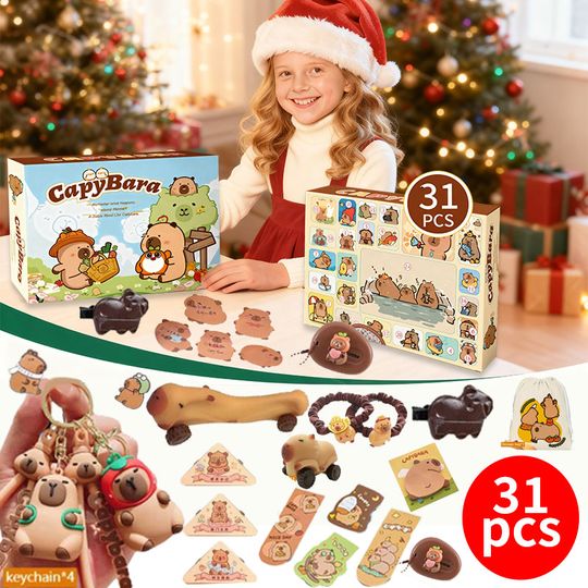 Discover NEW Capybara Christmas Advent Calendar 2025 Capybara Christmas Countdown Calendar 24 Days Capybara Box Gifts Surprises For Kids