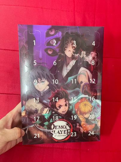 Discover 2D acrylicacrPeripheral 2025 demon Advent Calendar Cartoon Action Figure Christmas Countdown Calendar Christmas Gift