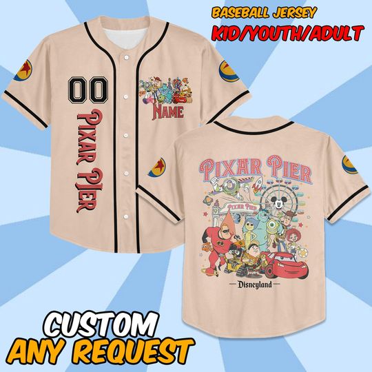Discover Custom Toy Story Baseball Jersey, Disney Toy Story Baseball Jersey, Disney Baseball Team Outfit, Toy Story Jersey Gift
