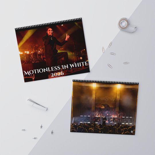 Discover Motionless In White 2026 Wall Calendar - Live in Concert Photography
