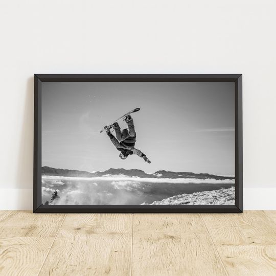 Discover Snowboard Poster, Snowboard Print, Snowboard Wall Art, Mountain Poster, Mountain Print, Mountain Wall Art, Snow Poster, Sports Wall Art