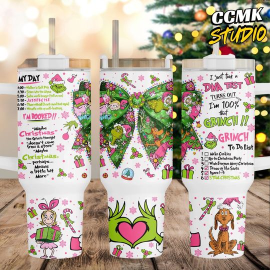 Discover Retro Mean Guy Christmas 40oz Tumbler Wrap Png, Merry Green Holiday Skinny Wrap, Funny Christmas Movie Sublimation Design, Trendy Xmas Png