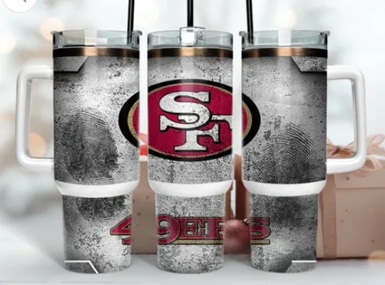 Discover San Francisco 49ers Football 40oz Tumbler