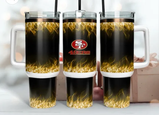 Discover San Francisco 49ers Football 40oz Tumbler