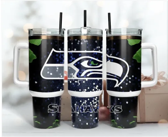 Seattle Seahawks Football 40oz Tumbler