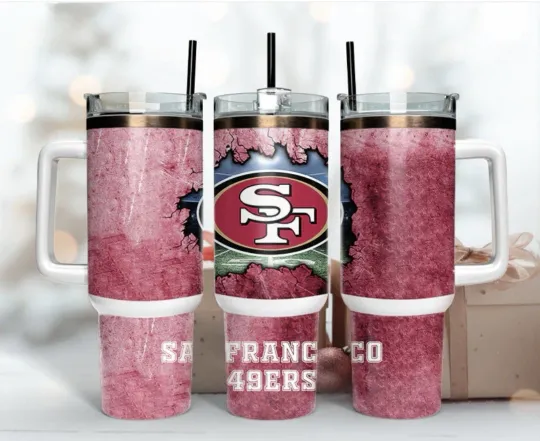 Discover San Francisco 49ers Football 40oz Tumbler