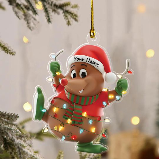 Discover Gus Gus Christmas Ornament, Disney Christmas Ornament, Disney Fairy Acrylic Ornament