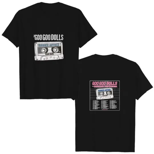 New Goo Goo Dolls Summer Anthem Tour 2025 short sleeve 2 side shirt