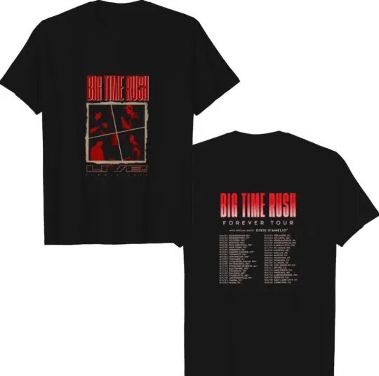 Discover Big Time Rush Forever Tour 2022 Double Sided Shirt - Big Time RT-S shirt