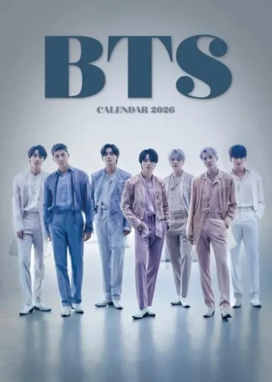 BTS 2026 Unofficial Vertical Wall Calendar - New & Sealed