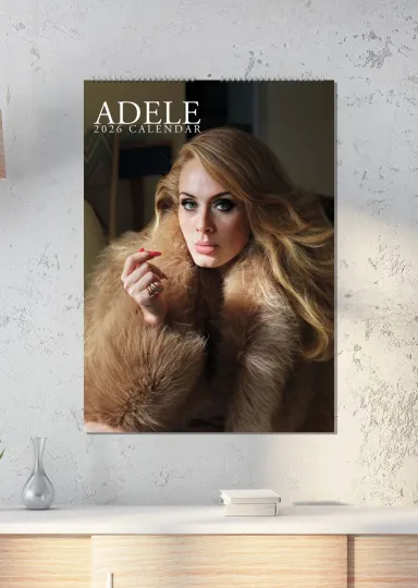 Discover Adele 2026 Vertical Wall Calendar – Elegant Design & Iconic Voice