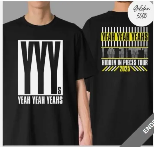Discover Yeah Yeah Yeahs Band Hidden In Pieces Tour 2025 Dates List Merchandise T-Shirt