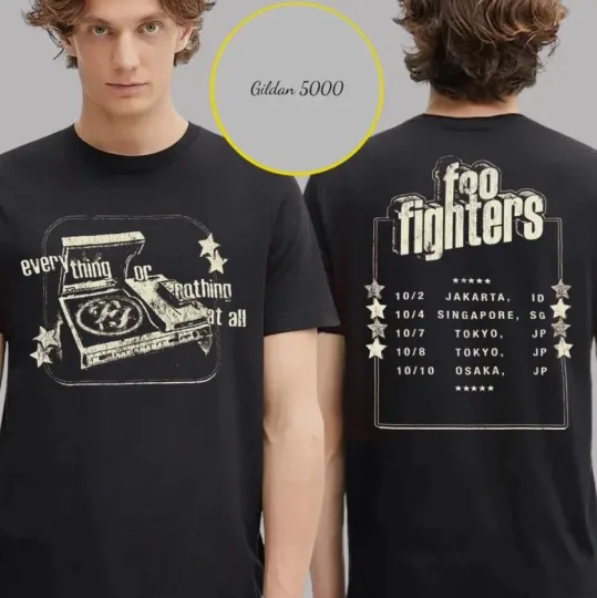 FF Band Fighters Tokyo 2025 Merch Tee Vinyl Tour Live In 2025 Tour Schedule T-Shirt