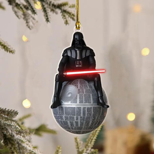 Discover Star Wars Christmas Ornament, Darth Vader 2D Flat Acrylic Ornament, Space Movie Xmas Tree Hanging, Sci-Fi Movie Ornament, Christmas Gift