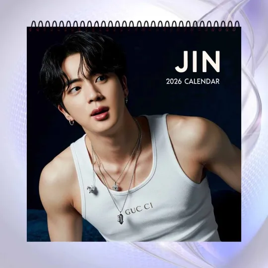 Jin 2026 Wall Calendar, BTS Member Vertical Calendar, Kpop Idol Gift for Army Fans