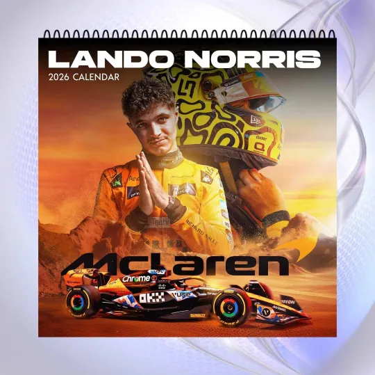 Discover Lando Norris 2026 Calendar, McLaren F1 Racing Wall Calendar,Formula One Fan Gift