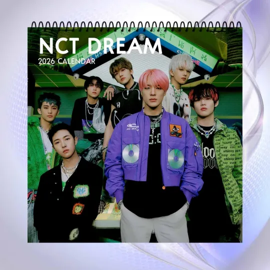 Discover NCT DREAM 2026 Wall Calendar, K-Pop Desk Calendar, Futuristic Neon Design