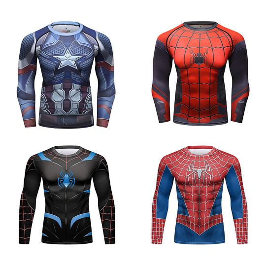 Discover Cody Lundin Marvel Clothes 3D Printed Men T-shirt Fashion Cosplay Costume Compression Summer Long Sleeve Gym Fitness Gym T Shirt