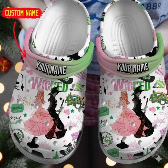 Wicked The Wizard Of Oz Personalized Clogs - Funny Holiday Clogs for Kid Women Men, Christmas Gift Idea