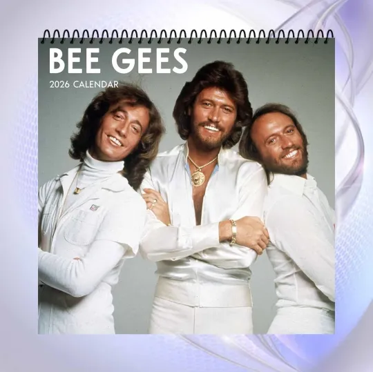 Bee Gees 2026 Vertical Wall Calendar, Classic Disco Legends Edition