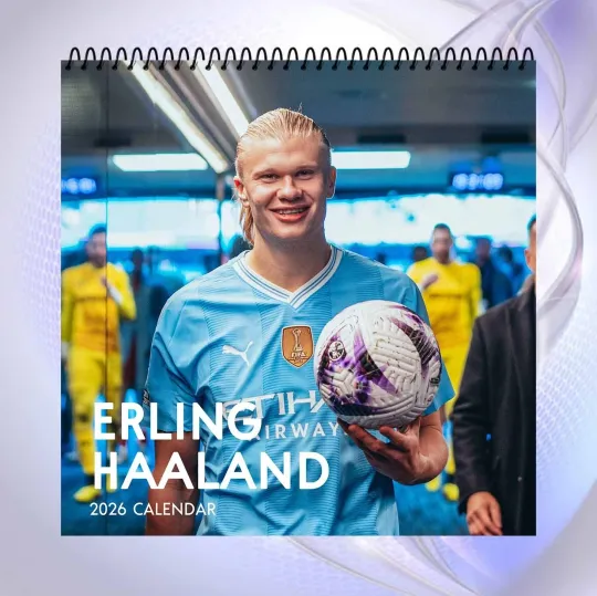 Discover Erling Haaland 2026 Wall Calendar, Football Star, Soccer Fan Gift