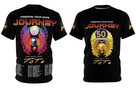 Discover Journey Band Freedom Tour 2023 3D Shirt Unisex Concert