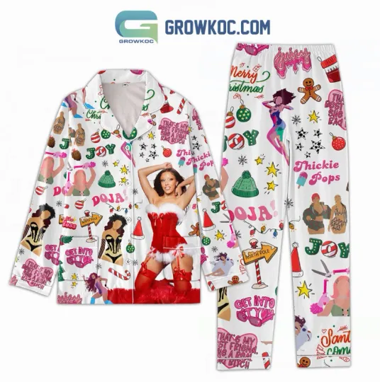 Doja Merry Christmas Juicy Thickie Pops Christmas No Pocket Pajama Sets