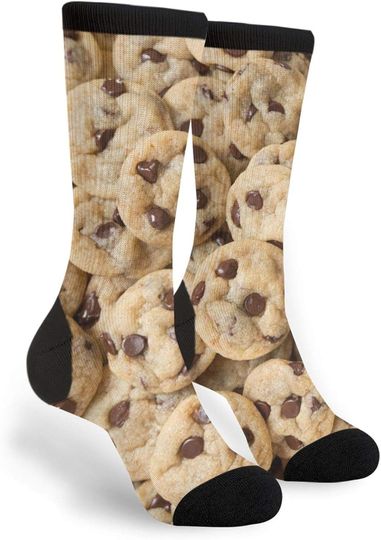 Discover 3d  Cookies Pattern Fun Colorful Novelty Graphic Crew Tube Socks for Men Women Teens Print