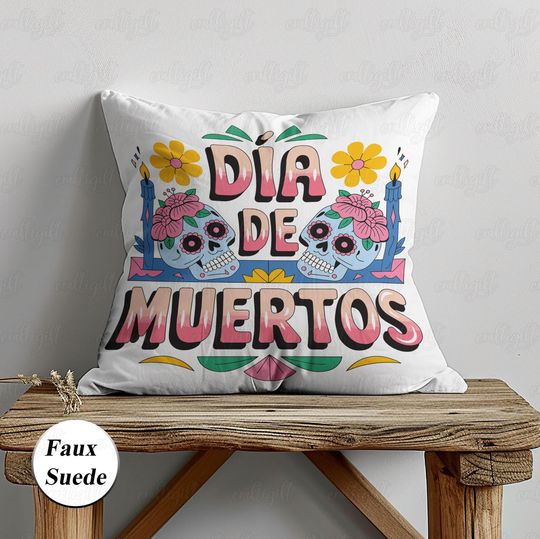 Discover Day Of Dead Festival Pillowcase, Dia De Los Muertos Mexican Pillow, Ofrenda Altar De Muertos Sugar Skull Pillow, Mexico Friend Gifts, MYI968